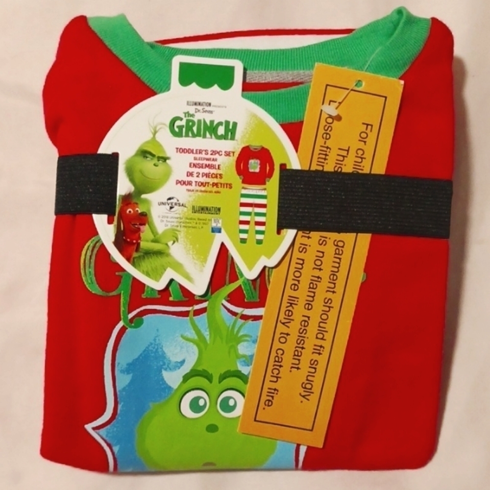 DR Seuss, The Grinch Toddlers Two-Piece Sleepwear Set
